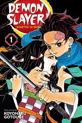 A poster of manga- Demon Slayer Volume 1
